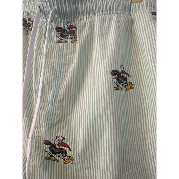 University of Miami hurricanes 100 % Cotton rare shorts size M Wes and Willy - Picture 3 of 9